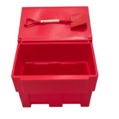 Plast'Up Rotomoulage Extincteur Et Couverture Anti-Feu-Bac à sable incendie/ à sel de déneigement 200l + pelle- lot de 6