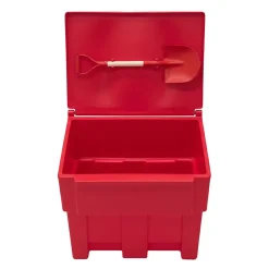Plast'Up Rotomoulage Extincteur Et Couverture Anti-Feu-Bac à sable incendie/ à sel de déneigement 200l + pelle- lot de 6