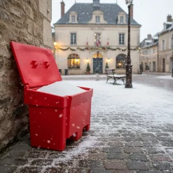 Plast'Up Rotomoulage Extincteur Et Couverture Anti-Feu-Bac à sable incendie/ à sel de déneigement 200l