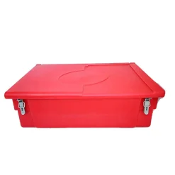 Plast'Up Rotomoulage Bac à sable incendie/ à sel de déneigement 100l + grenouillères + cadenas + pelle