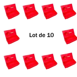 Plast'Up Rotomoulage Bac à sable incendie/ à sel de déneigement 50l + pelle- lot de 10