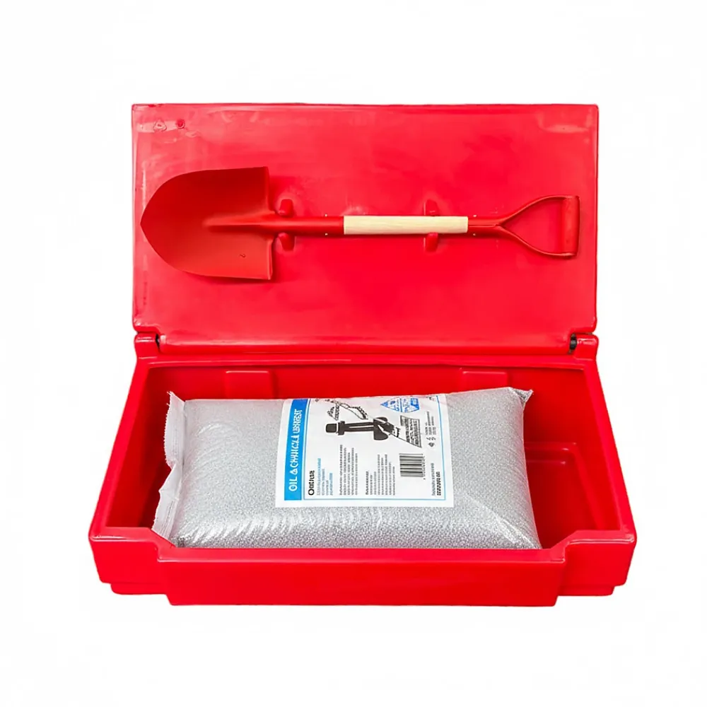 Plast'Up Rotomoulage Bac à sable incendie/ à sel de déneigement 50l + pelle- lot de 10