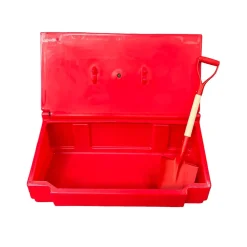 Plast'Up Rotomoulage Bac à sable incendie/ à sel de déneigement 50l + pelle- lot de 10