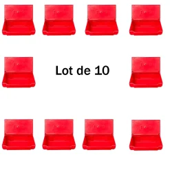 Plast'Up Rotomoulage Bac à sable incendie/ à sel de déneigement 50l- lot de 10