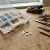 QCL Paumelle De Porte, Meuble Et Fenêtre-Bague paumelles en laiton Diall Ø6,5 mm, lot de 6