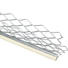 Profilé-Baguette d’angle extérieur en acier galvanisé avec cordon PVC sable 3 000 x 35 x 35 mm