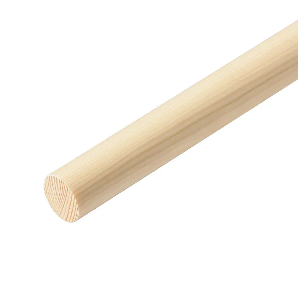 Baguette ronde lisse pour tourillon en pin Ø.14 mm x L.2,40 m