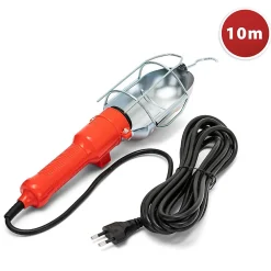 Velamp Lampe Torche-Baladeuse de chantier. Câble 10m. Culot E27 (compatible LED)