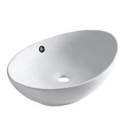 Balneo Anneau décoratif pour lavabo avec rosace et bouchon de trop-plein noir