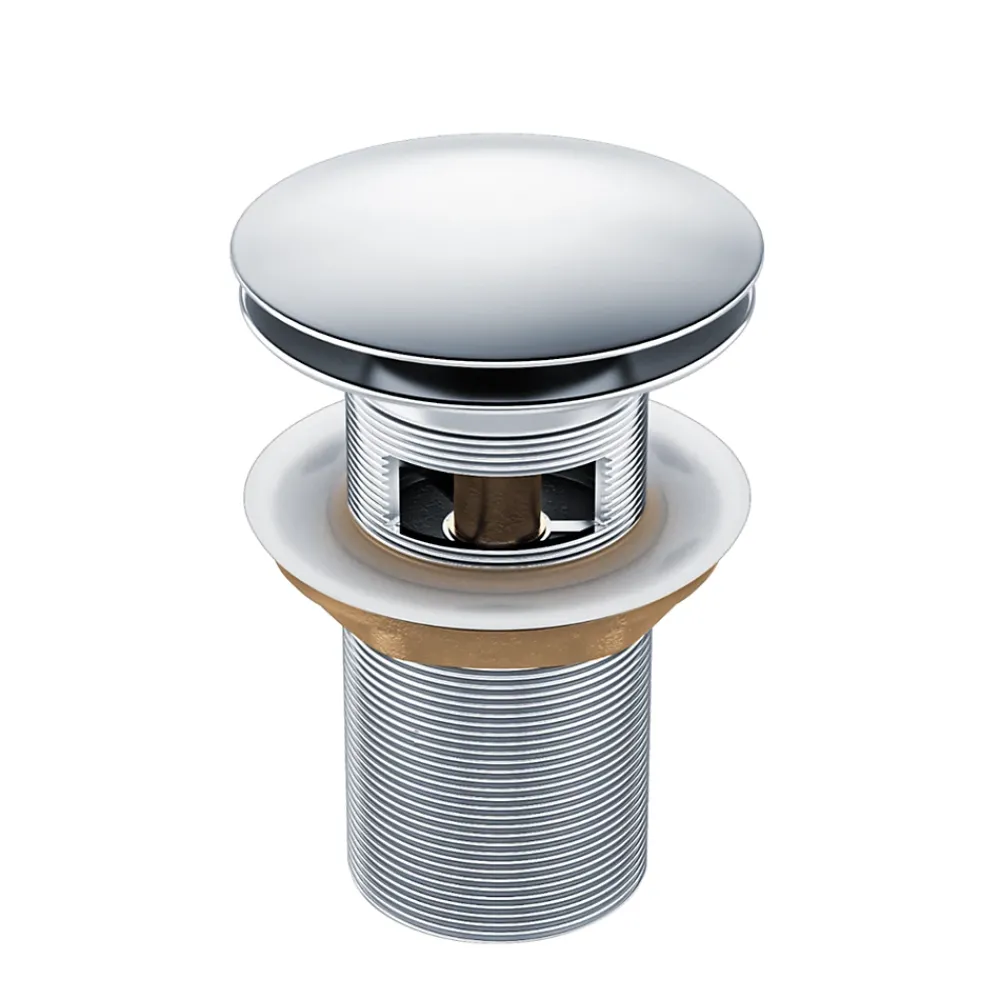 Balneo Evacuation De Lavabo-Vasque-Bonde clic-clac avec trop-plein, pour lavabo, finition chrome, laiton