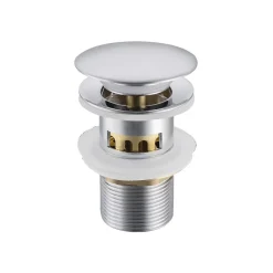 Balneo Bonde clic-clac avec trop-plein avec filtre à déchets, pour lavabo, finition chrome, laiton