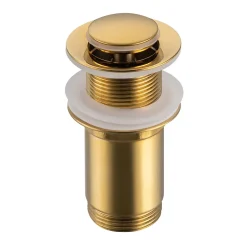 Balneo Evacuation De Lavabo-Vasque-Bonde clic-clac sans trop-plein, pour lavabo, finition gold, laiton