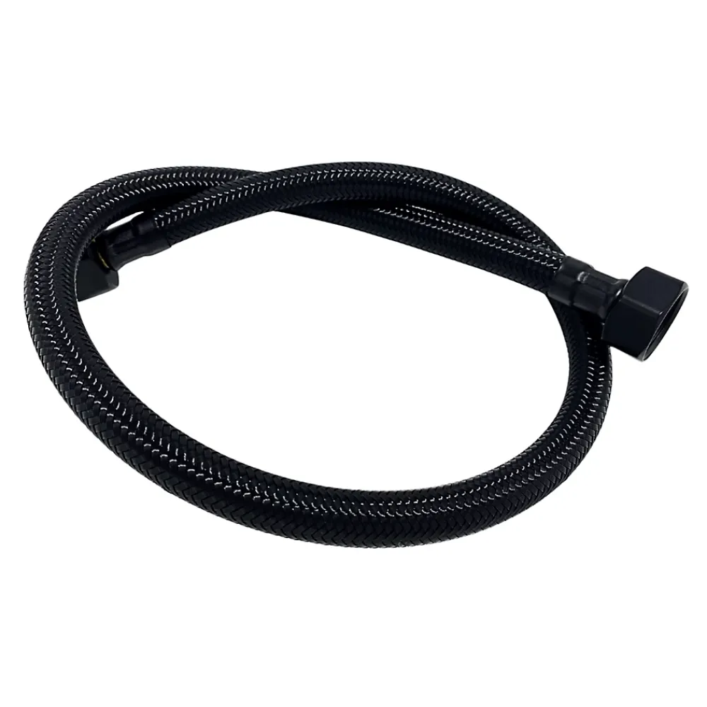 Balneo Flexible d'alimentation 3/8" x 3/8" 40 cm noir tuyau PEX avec tresse