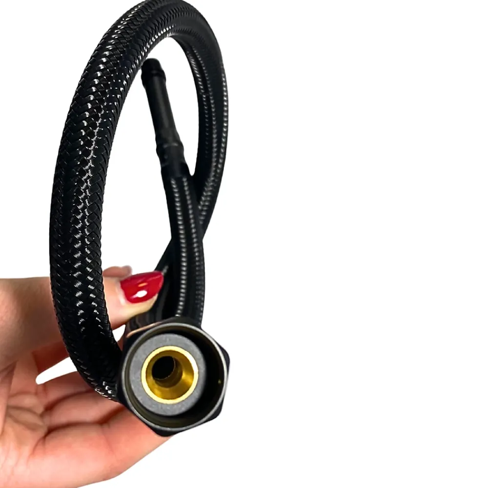 Balneo Flexible Robinetterie-Flexible de raccordement pour robinet 3/8" x M10 40 cm tuyau PEX noir durable