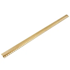 Balneo Profilé-Profilé de douche frontale, au sol 130 cm, acier inoxydable, finition gold, Pente de 1,5%