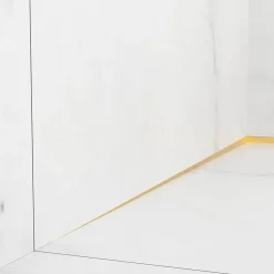 Balneo Profilé murale inclinée à gauche pour douche 170cm, acier inoxydable, finition gold, Pente de 1,5%