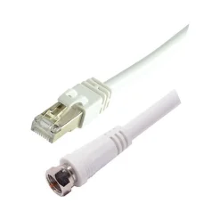 Erard Câble Et Connectique Réseau-BALUN Actif RJ45 Male / Prise F Male - 2m - 5481
