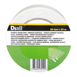 Diall Bande double face 50 mm x 25 m, surface plane