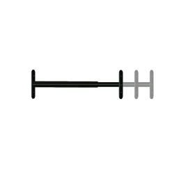 Afbat - Tb Industrie Sas Grille De Défense Pour Fenêtre-Barreau télescopique de fenêtre, acier noir, Afbat, L.48 à 90 cm