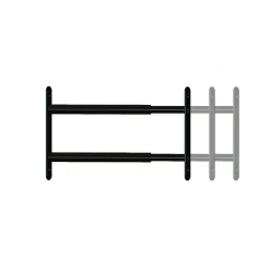 Afbat - Tb Industrie Sas Grille De Défense Pour Fenêtre-2 barreaux télescopiques de fenêtre, acier gris anthracite, Afbat, L.48 à 90 cm