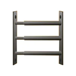 Mottez Grille De Défense Pour Fenêtre-3 barreaux télescopiques de fenêtre, acier noir, , L.99 à 188 cm