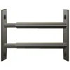Mottez 2 barreaux télescopiques de fenêtre, acier noir, , L.99 à 188 cm