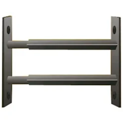 Mottez 2 barreaux télescopiques de fenêtre, acier noir, , L.99 à 188 cm
