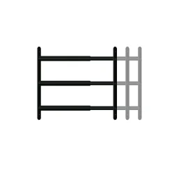 Afbat - Tb Industrie Sas Grille De Défense Pour Fenêtre-3 barreaux télescopiques de fenêtre, acier gris anthracite, Afbat, L.90 à 170 cm