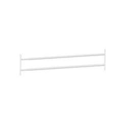 Mottez Grille De Défense Pour Fenêtre-2 barreaux télescopiques de fenêtre, acier blanc , L.99 à 188 cm