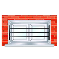 Mottez Grille De Défense Pour Fenêtre-3 barreaux télescopiques pour fenêtre 30 à 55 cm