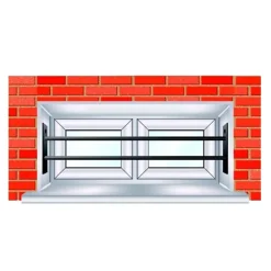 Mottez Grille De Défense Pour Fenêtre-2 barreaux télescopiquess pour fenêtre 30 à 55 cm