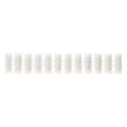 Zenitech Barrette 12 plots section 4mm² - Blanc -