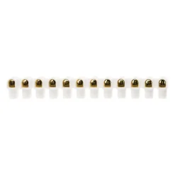 Zenitech Barrette 12 plots section 4mm² - Blanc -
