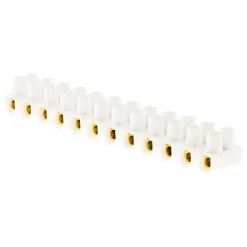 Zenitech Barrette 12 plots section 4mm² - Blanc -