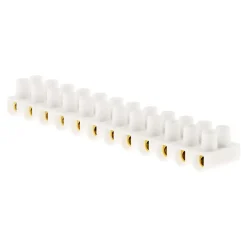 Zenitech Accessoire De Raccordement-Barrette 12 plots section 6mm² - Blanc -