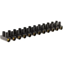 Zenitech Barrette 12 plots section 25mm² - Noir -
