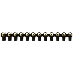 Zenitech Barrette 12 plots section 25mm² - Noir -