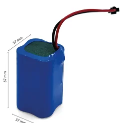 Velamp Pile Aa|Pile Alcaline-Batterie Li-Ion rechargeable 18650x4 7,4V 4400mAh
