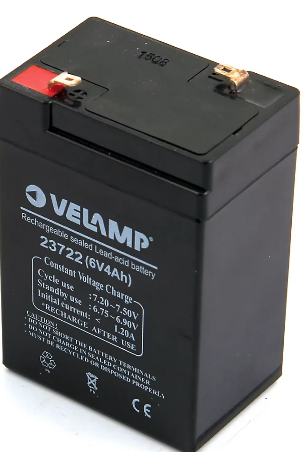 Velamp Batterie rechargeable au plomb 6V 4 Ah