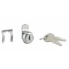 Thirard Batteuse avec came pour boîte aux lettres, nickel, longueur 9.7mm, ép.1 à 5,5 mm max, 2 clés -