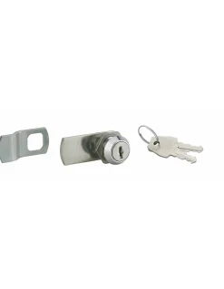 Thirard Batteuse avec came pour boîte aux lettres, nickel, longueur 19mm, 2 clés -