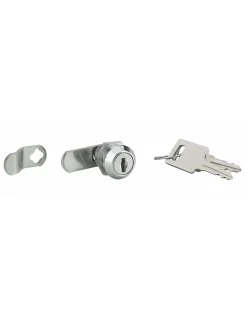 Thirard Batteuse avec came pour boîte aux lettres, nickel, longueur 19.7mm, 2 clés -
