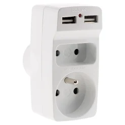 Zenitech Transformateur, Convertisseur Et Chargeur Usb-Biplite 2P 6A + 2P+T 16A + USB
