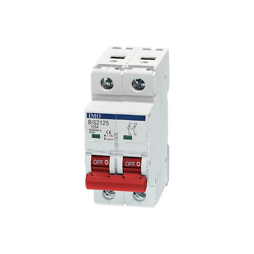 Imo Disjoncteur Et Coupe-Circuit-Bis2063a Interrupteur Sectionneur 63a Bipolaire 2 Pôles - 2 Modules -