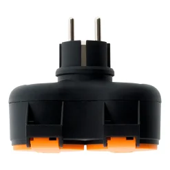 Zenitech Bliplite pour extérieur étanche IP44 2P+T avec accroche - Orange -