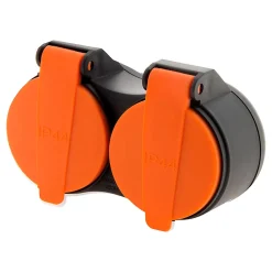 Zenitech Bliplite pour extérieur étanche IP44 2P+T avec accroche - Orange -