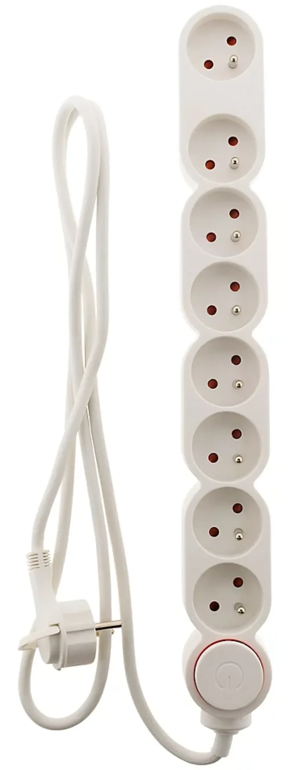 Zenitech Bloc Home 8 prises 16A 2P+T câble 1,5m - Blanc -