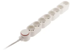 Zenitech Bloc Home 8 prises 16A 2P+T câble 1,5m - Blanc -