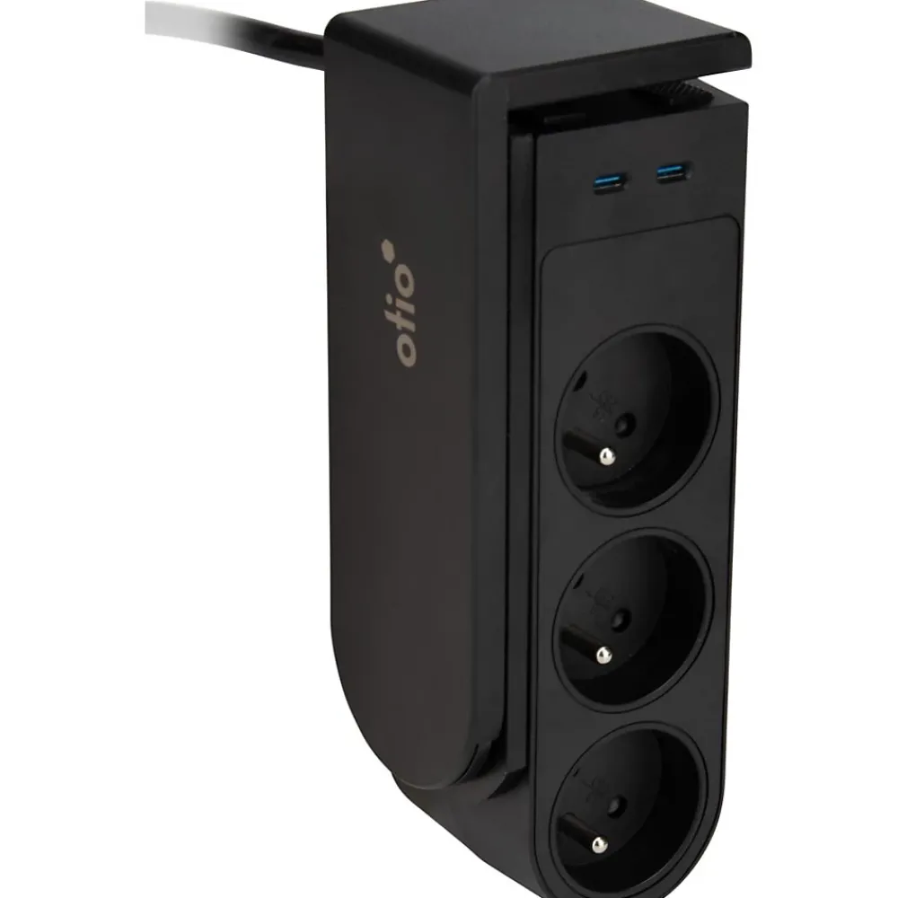 Otio Bloc multiprise Gekko XL 5 prises + 2 USB-C PD 20W -