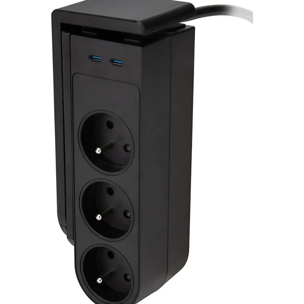 Otio Bloc multiprise Gekko XL 5 prises + 2 USB-C PD 20W -